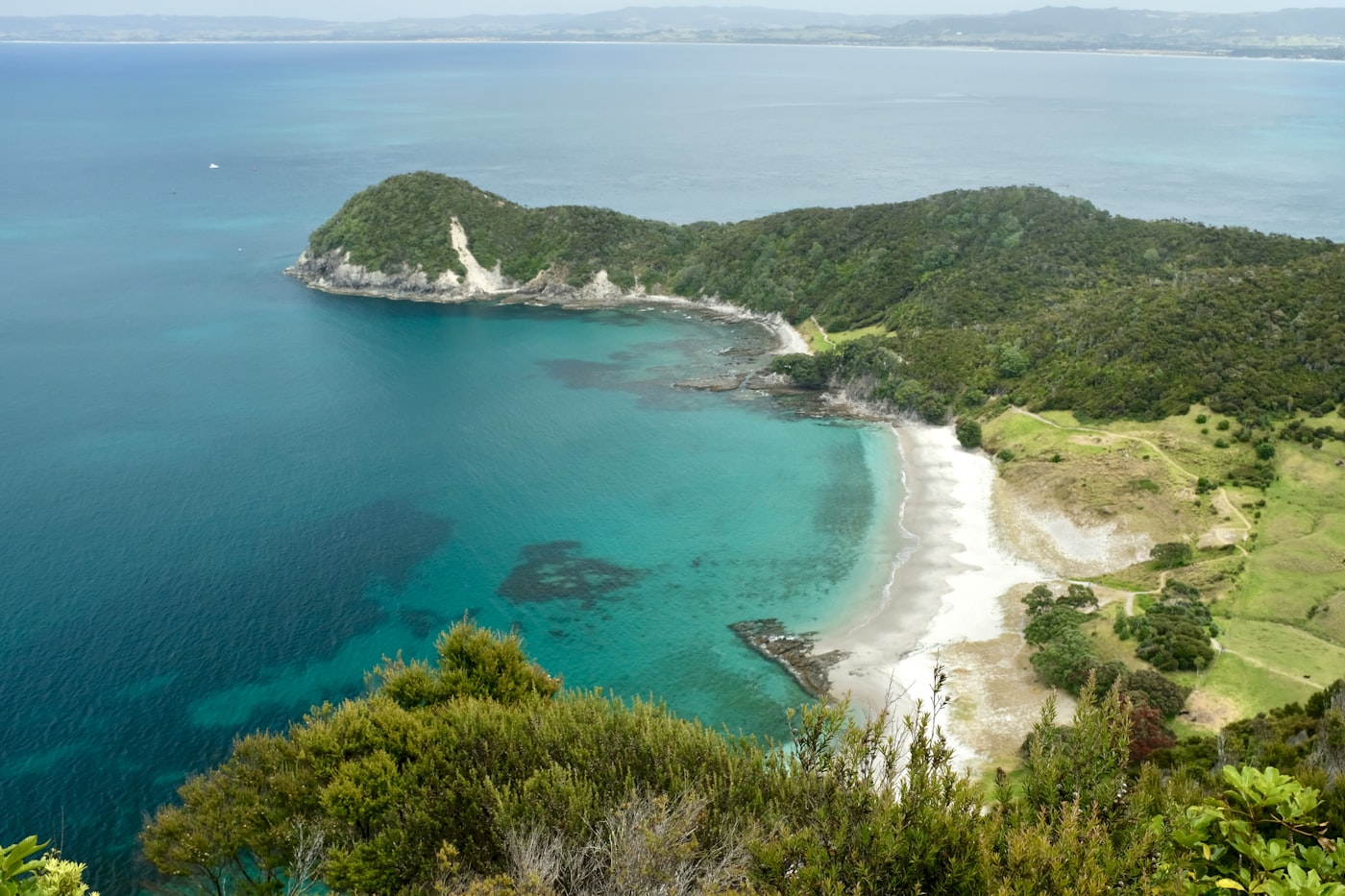 Coastal beach and harbour near Whangārei, Northland